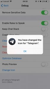 تلگرام آیفون